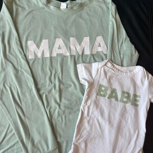 Matching Mama and Babe Shirts